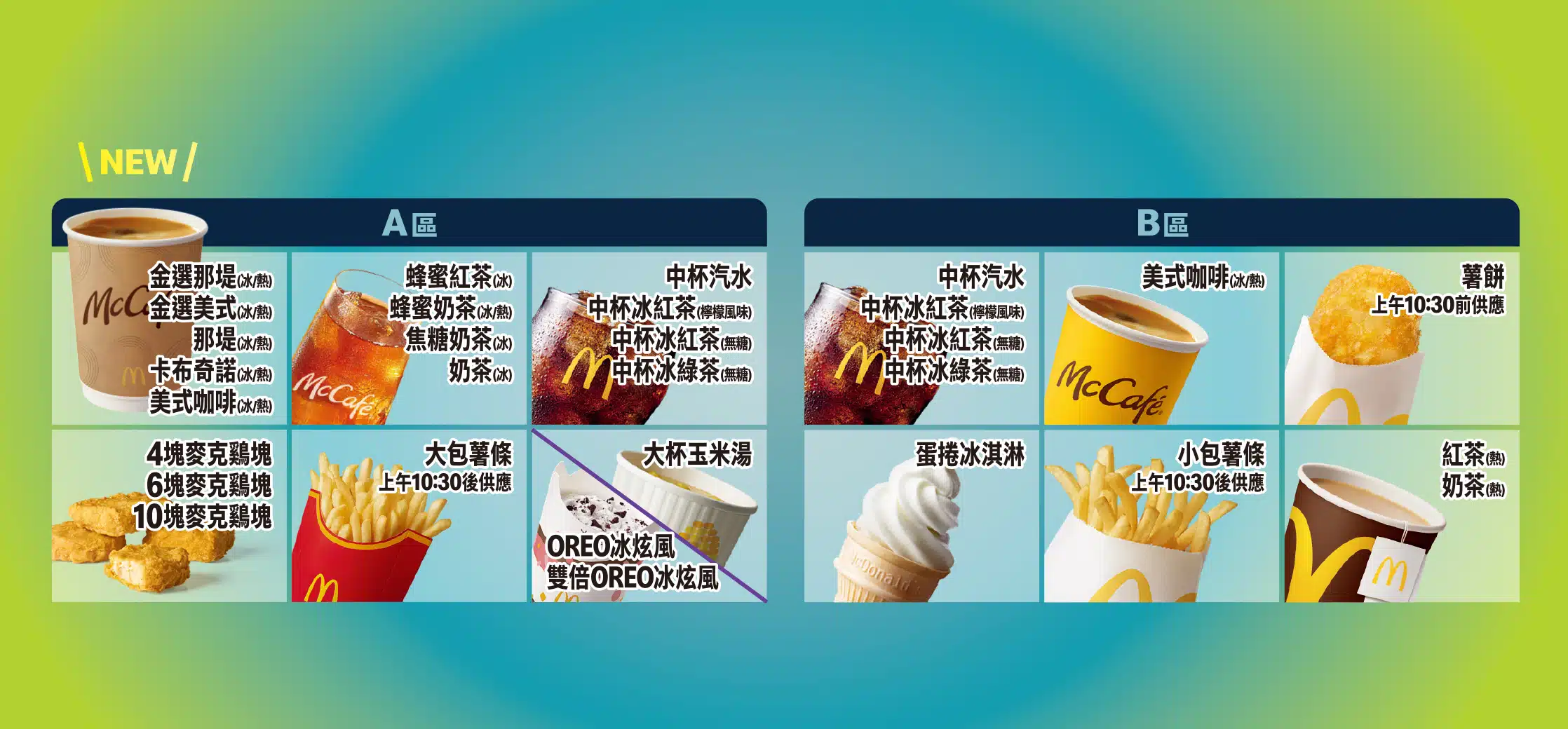 【2026 攻略】台灣麥當勞最新價格表:單點/套餐價錢、省錢點法全收錄 5 持甜心卡購買A區產品 送B區產品 全年享優惠
